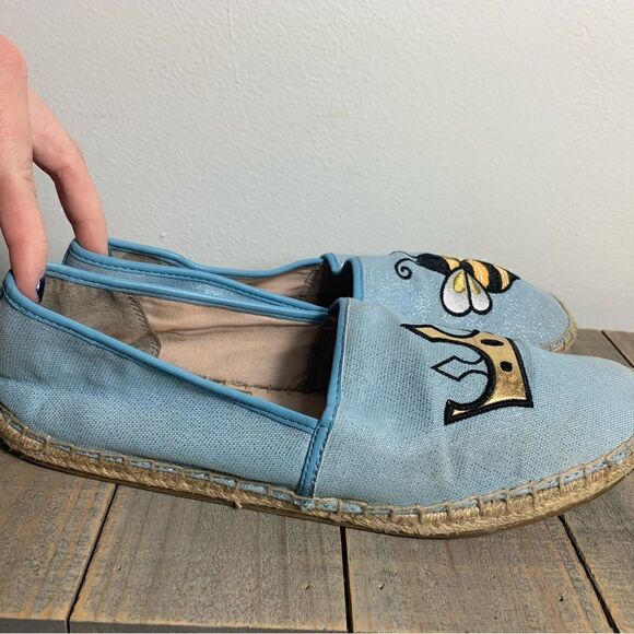 Circus by Sam Edelman Blue Queen Bee Slip On Espadrille Loafer Shoe - Picture 8 of 8